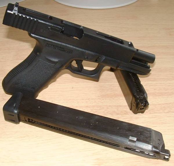 Glock 18C is available with 49 round mag - essential for full auto use!