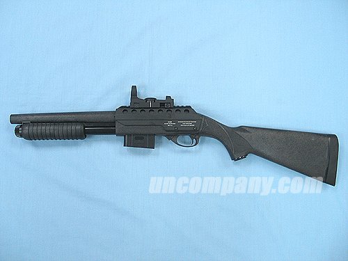 Stock version identical to this one, but has rifle style full stock.