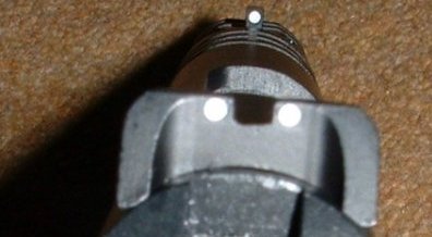 Fixed, white dot sights easy to use.