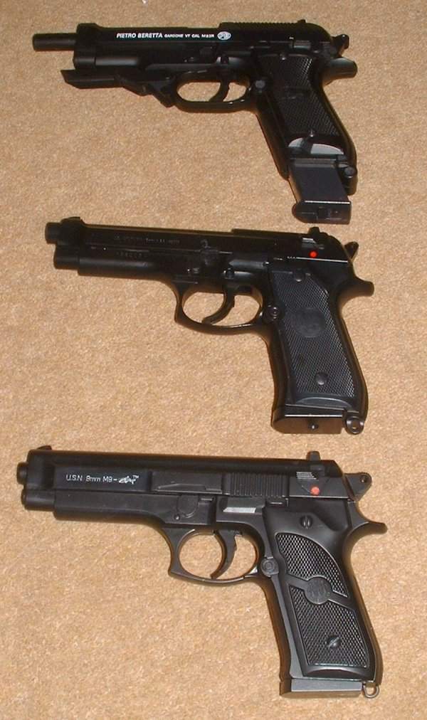 Springers all - Dolphin (bottom), UHC M9 and HY M93R.