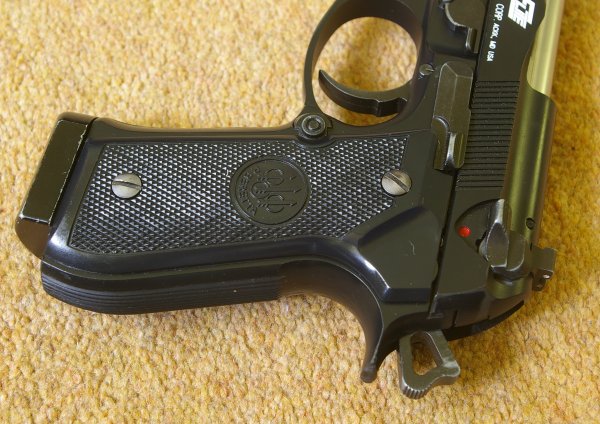 Grips very accurate and full backstrap is traditional Beretta styling.