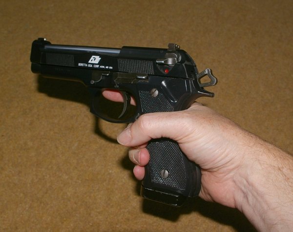 Mid sized handgun - Just right for most purposes.