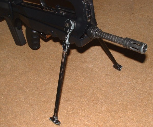 Not a lot of metal on outside. Bipod and outer barrel two of the few parts.