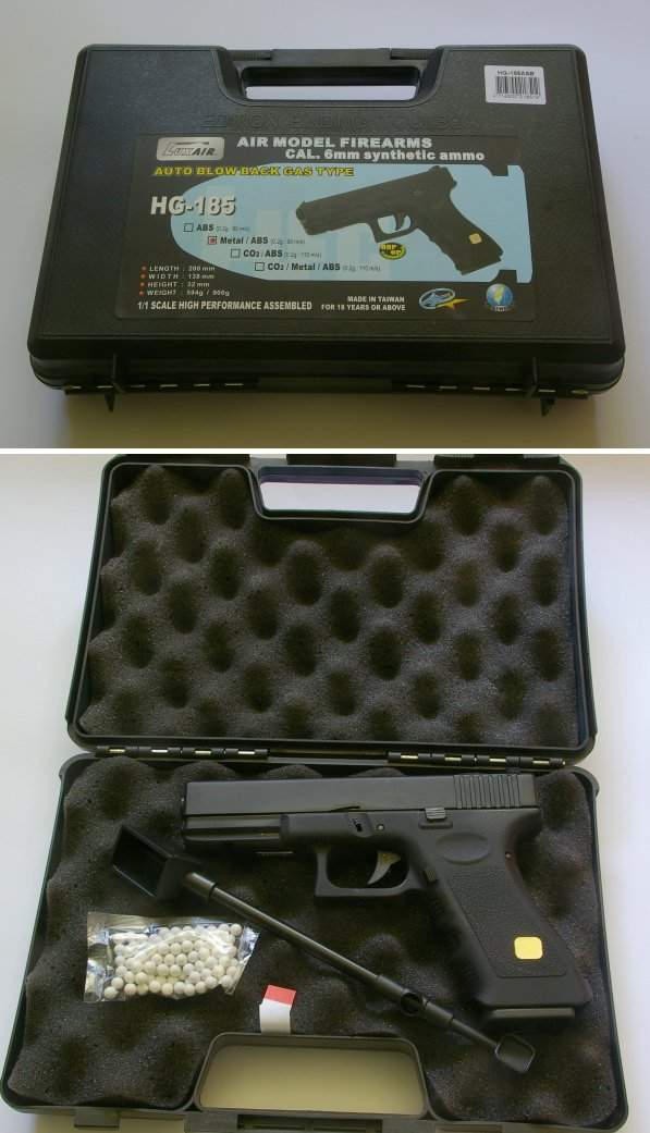 Neat plastic Gun box from HFC is a bonus