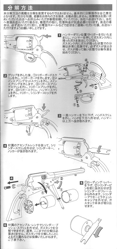 Instructions for disassembly - Process is very complex.