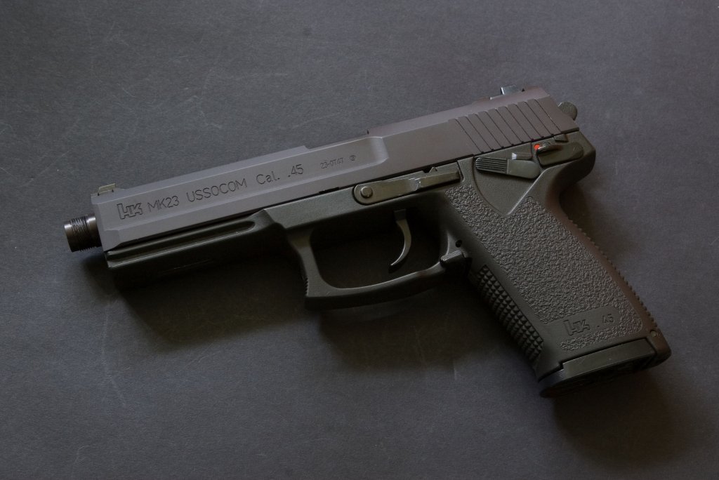 KSC Mk23 is a great replica of the huge Special Forces pistol