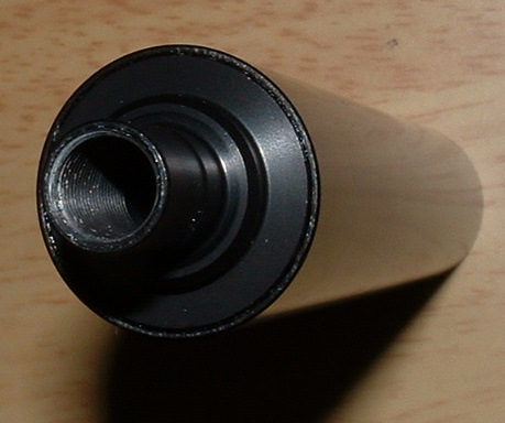 Internal thread on silencer fits over threaded INNER barrel.