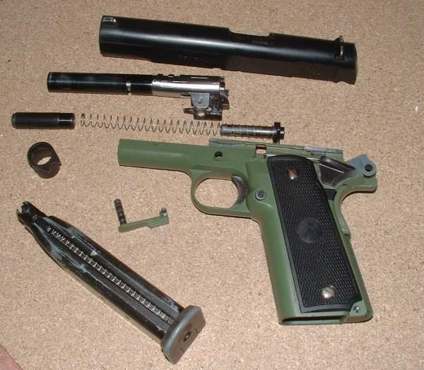 Just like any 1911 when stripped.