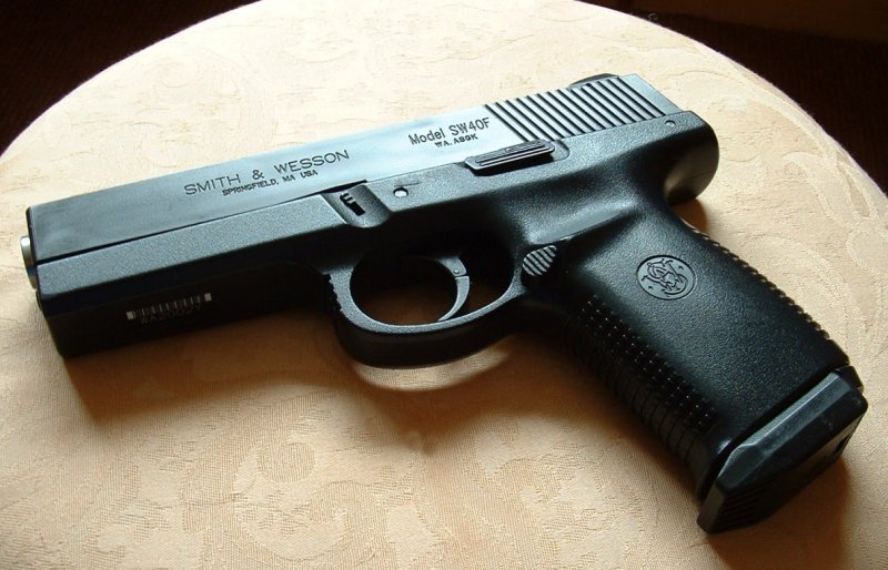 Based on the Glock design, this was S&W's first polymer framed pistol.