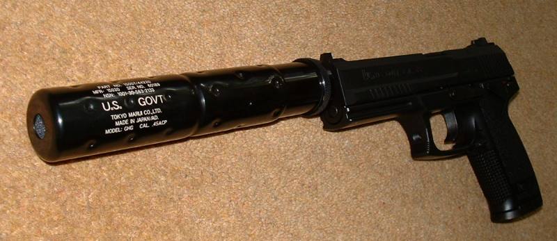 Gun and silencer are 16 inches (42CM) long in total!