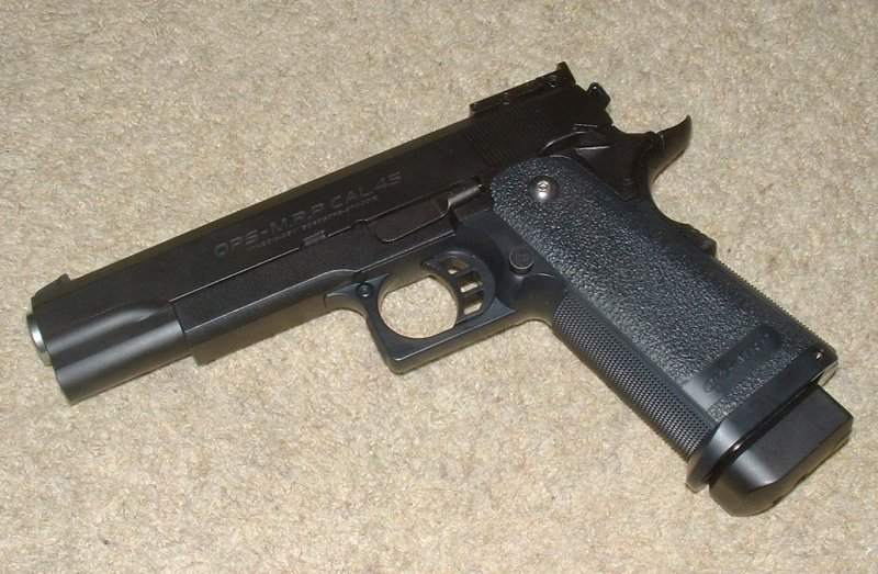 Hi Capa 5.1 is a 2011 style 1911, but not a replica of any specific gun.