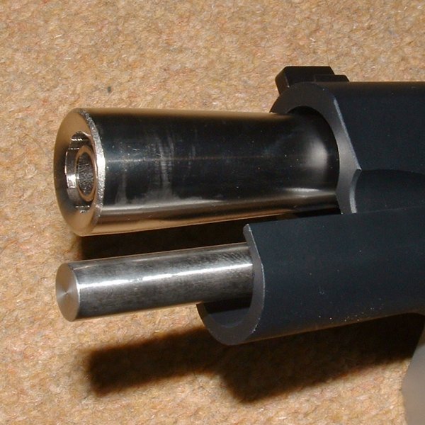 Short recoil rod and cone barrel