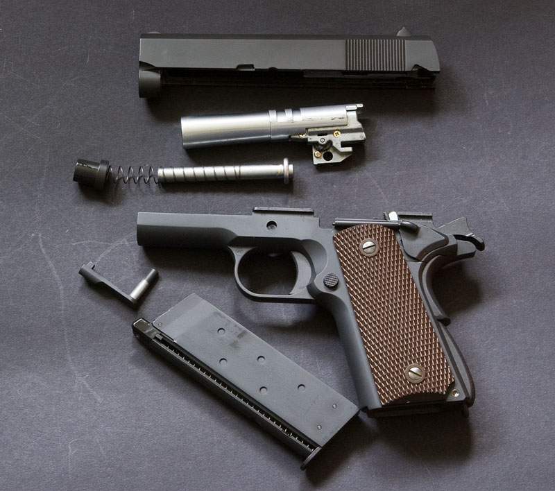 Take down is the standard bushless 1911 procedure