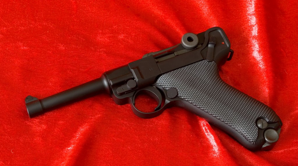 The Luger P08 - One of the most instantly recognisable handguns of all time.